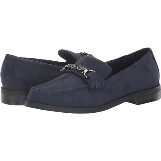 Pastry Navy Suede Anne Klein Loafer Flats