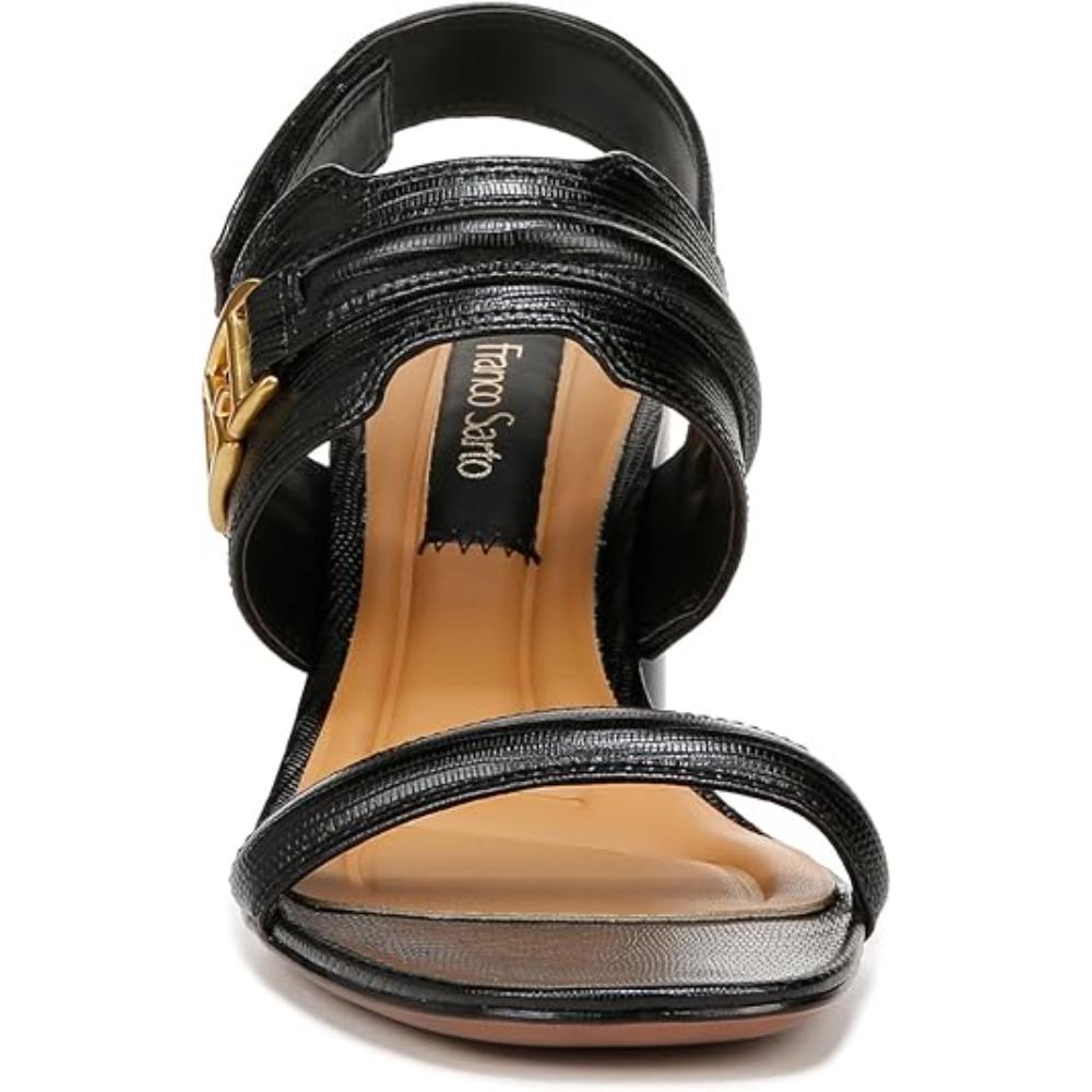 Owen Black Slingback High Heel Franco Sarto Sandals