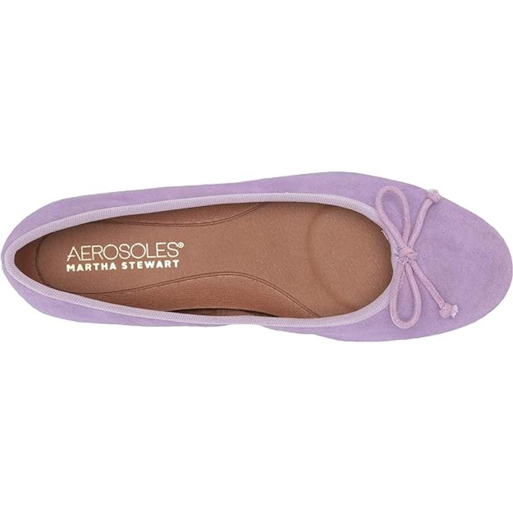 Homerun Light Purple Suede Aerosoles Ballet Flats