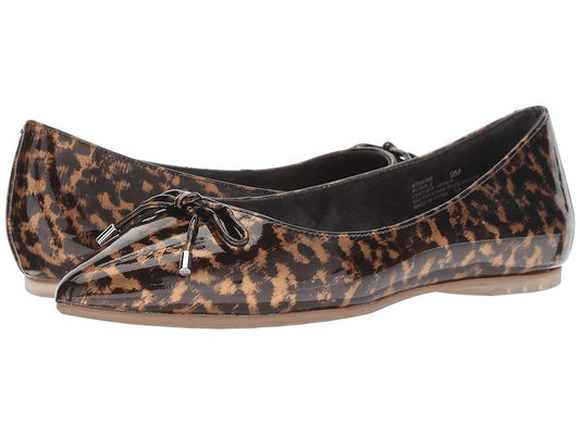 Alisia Leopard Patent Me Too Flat
