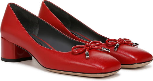 Natalia Red Leather Franco Sarto Pumps