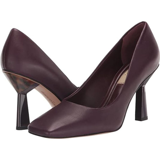 Finley Plum Leather Franco Sarto Pumps