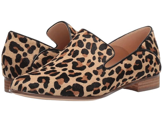 Clarks Pure Viola Leopard Calf Hair  Loafers