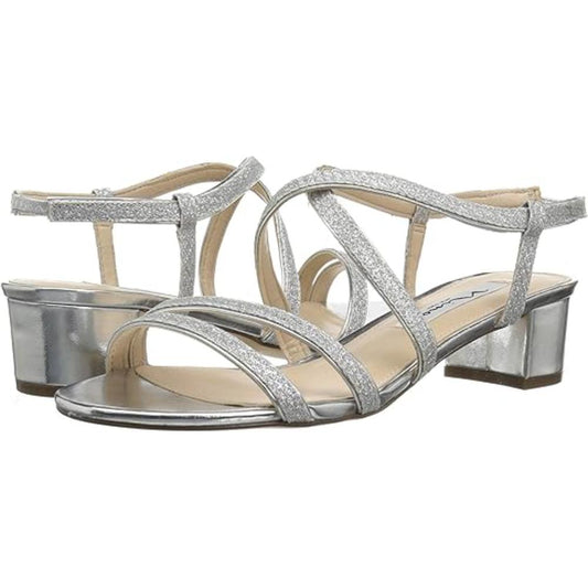 Gaelen Silver Glitter Nina Sandals