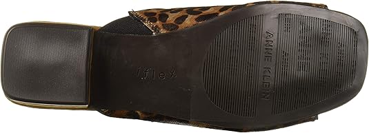 Rima Leopard Anne Klein Flat Slide Sandals