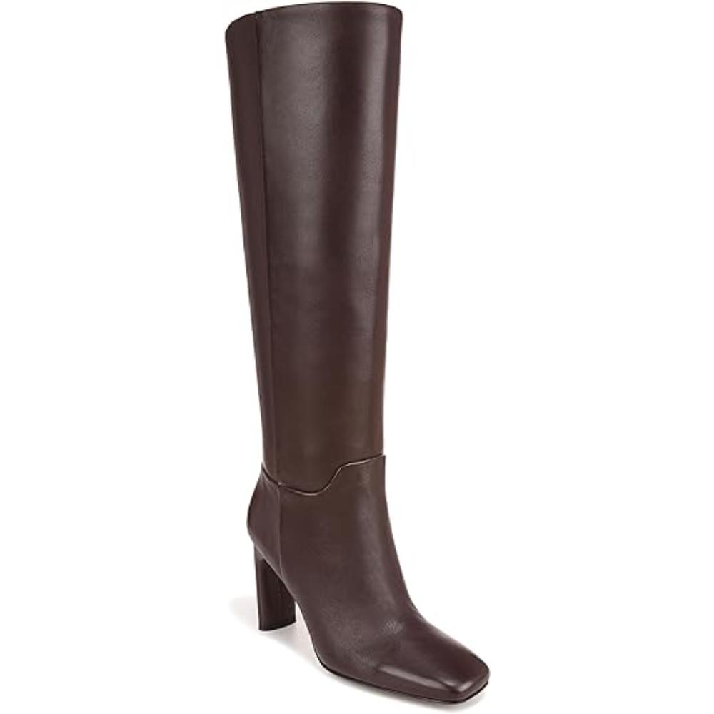 Flexa High Brown Leather Franco Sarto Tall Dress Boots