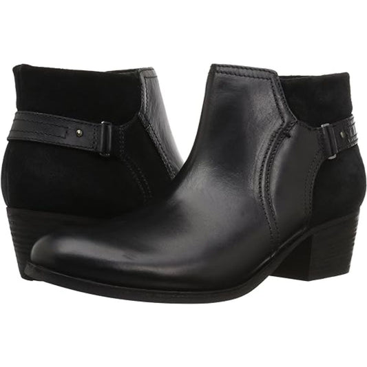 Clarks Women's Maypearl Lilac Black Combi Ankle Boots