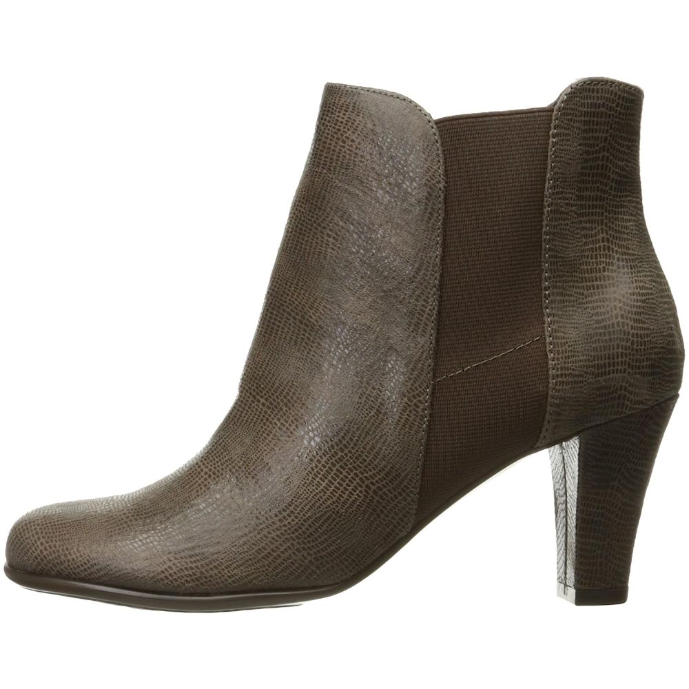 Strole Along Taupe Snake Aerosoles Ankle Boots