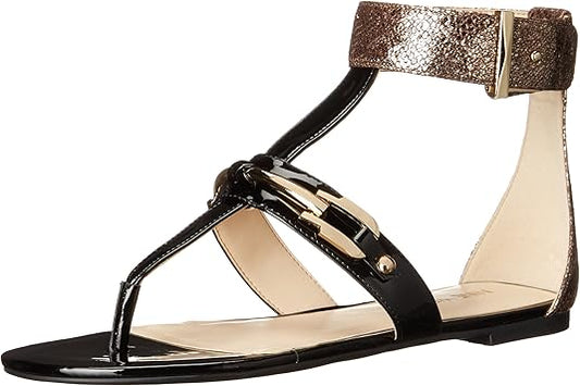 Sheenagh Black Bronze Nine West Sandals