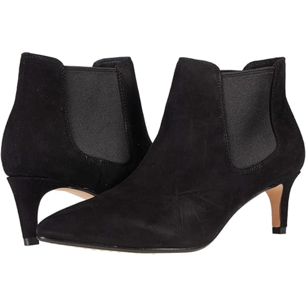Clarks Women's Laina 55 Black Suede Ankle Boots