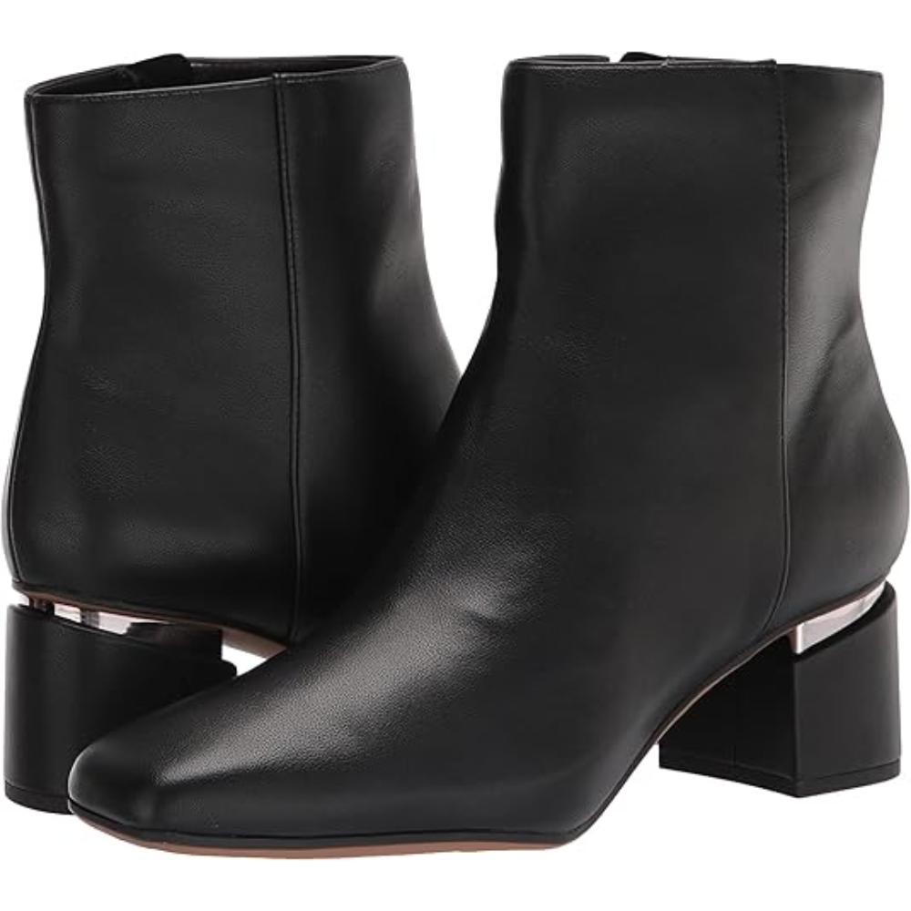 Marquee Black Leather Franco Sarto Ankle Boot