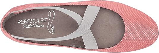 Aerosoles Women's Saturday Ballet Flat Coral Fabric