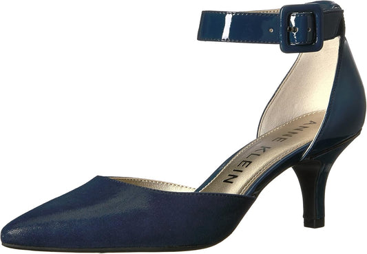 Fabulist Navy Patent Anne Klein Slingback Pumps