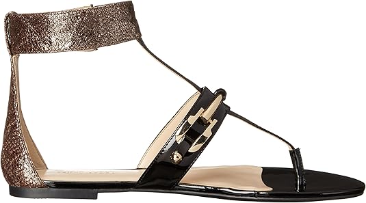 Sheenagh Black Bronze Nine West Sandals