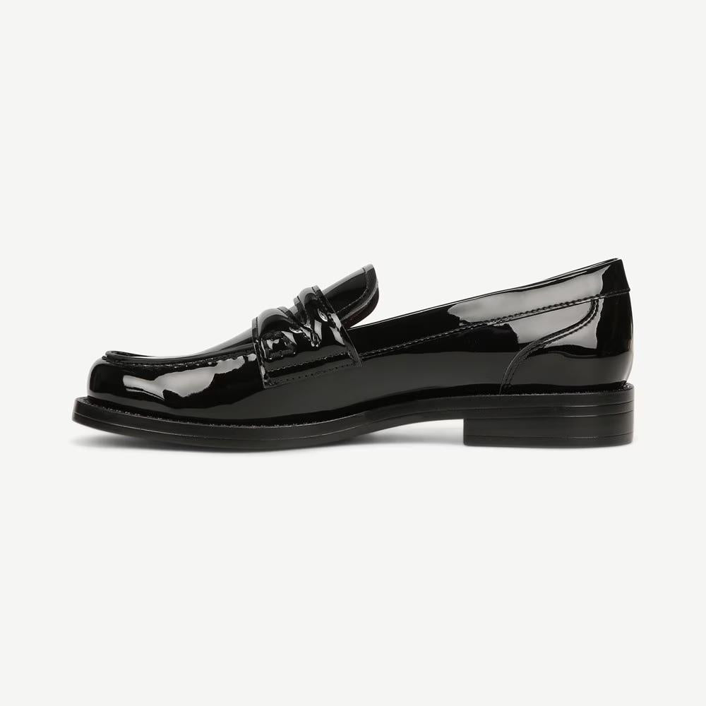 Lillian Black Patent Loafer Franco Sarto Flats