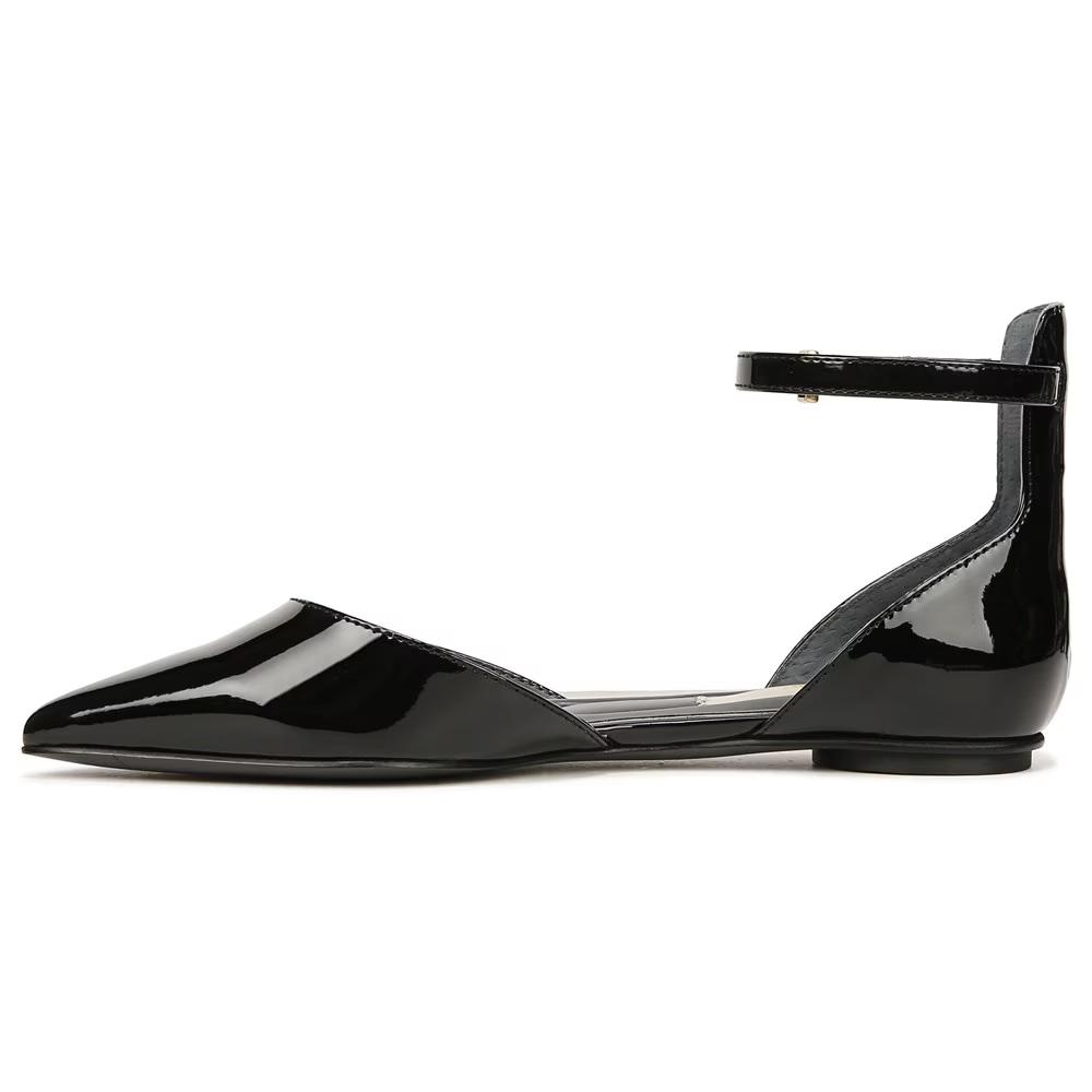 Racer Flat Black Patent Franco Sarto Flats