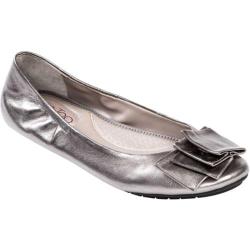 Lilyana Pewter Leather Me Too Ballet Flats