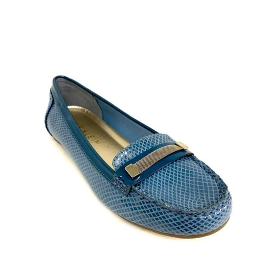 Kally 7 Blue Multi Fabric Multi Anne Klein Loafer Flats