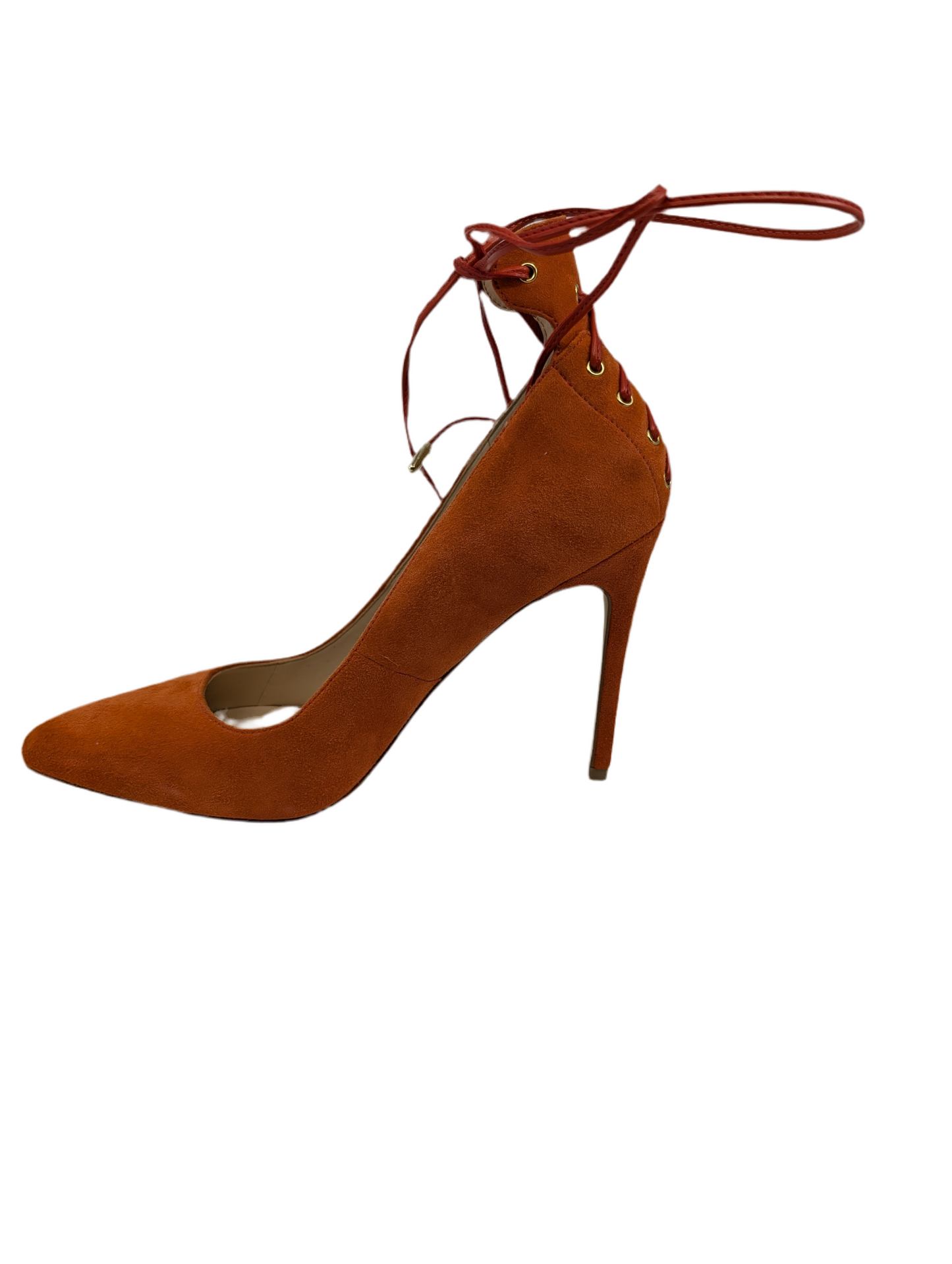 Ebba Orange Suede Nine West Pumps