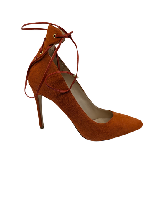 Ebba Orange Suede Nine West Pumps