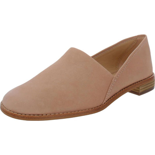 Clarks Womens Pure Easy Leather Slip On Loafers Pink