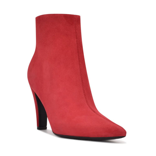 Cale 9x9 Red Suede Leather Nine West Ankle Boot