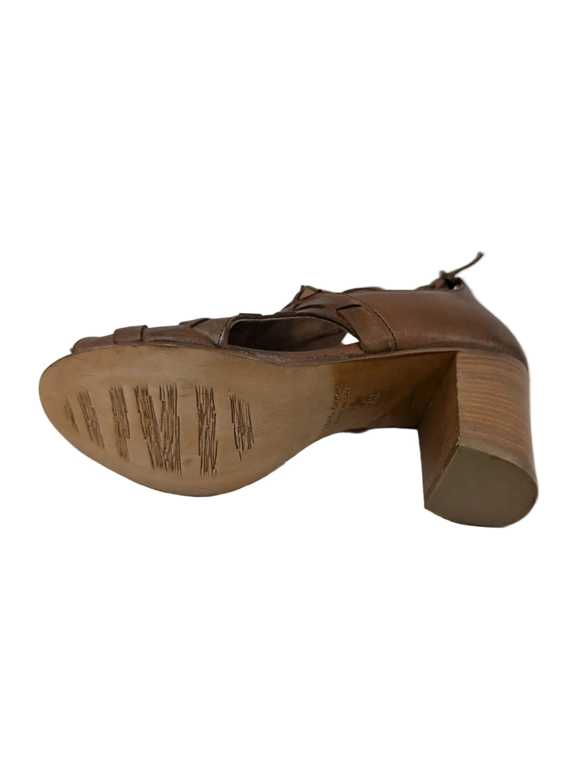 Bray Brown Leather Cordani Sandals