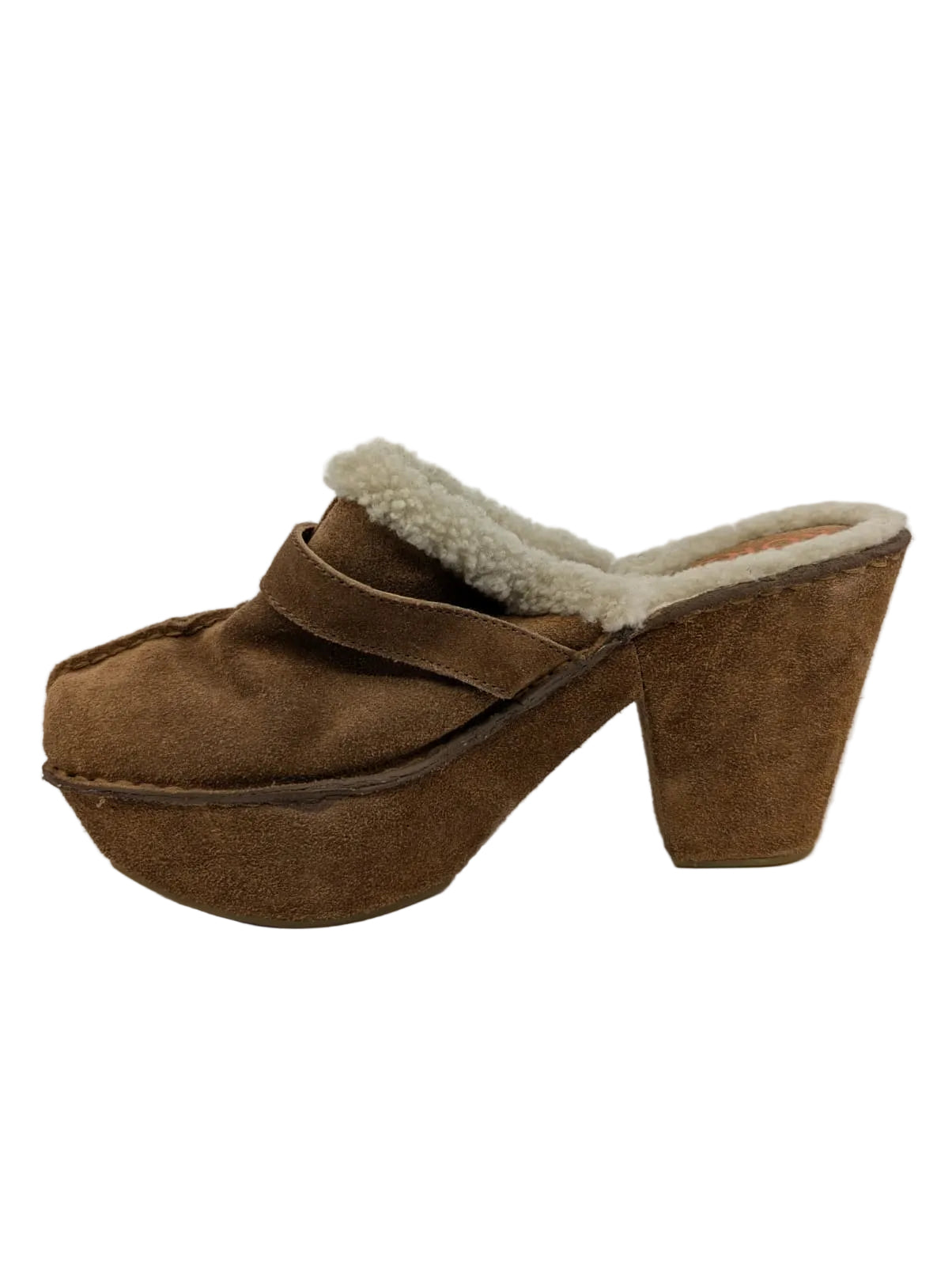 Michael Kors Camel Suede Clogs