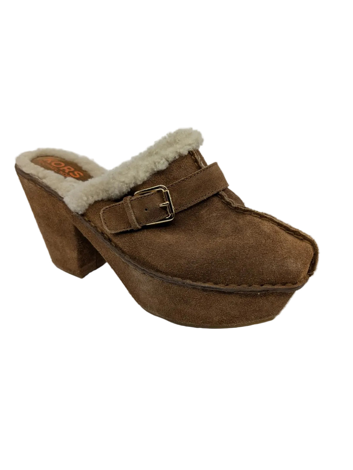 Michael Kors Camel Suede Clogs