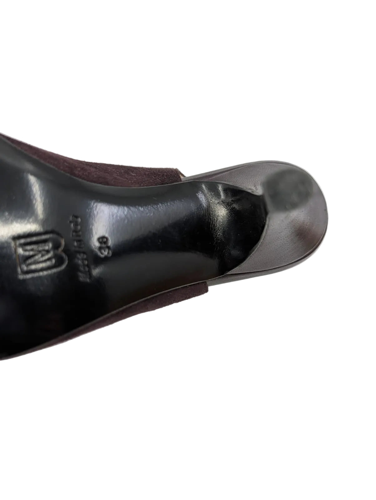 Bruno Magli Dark Burgundy Suede Slingback Pumps