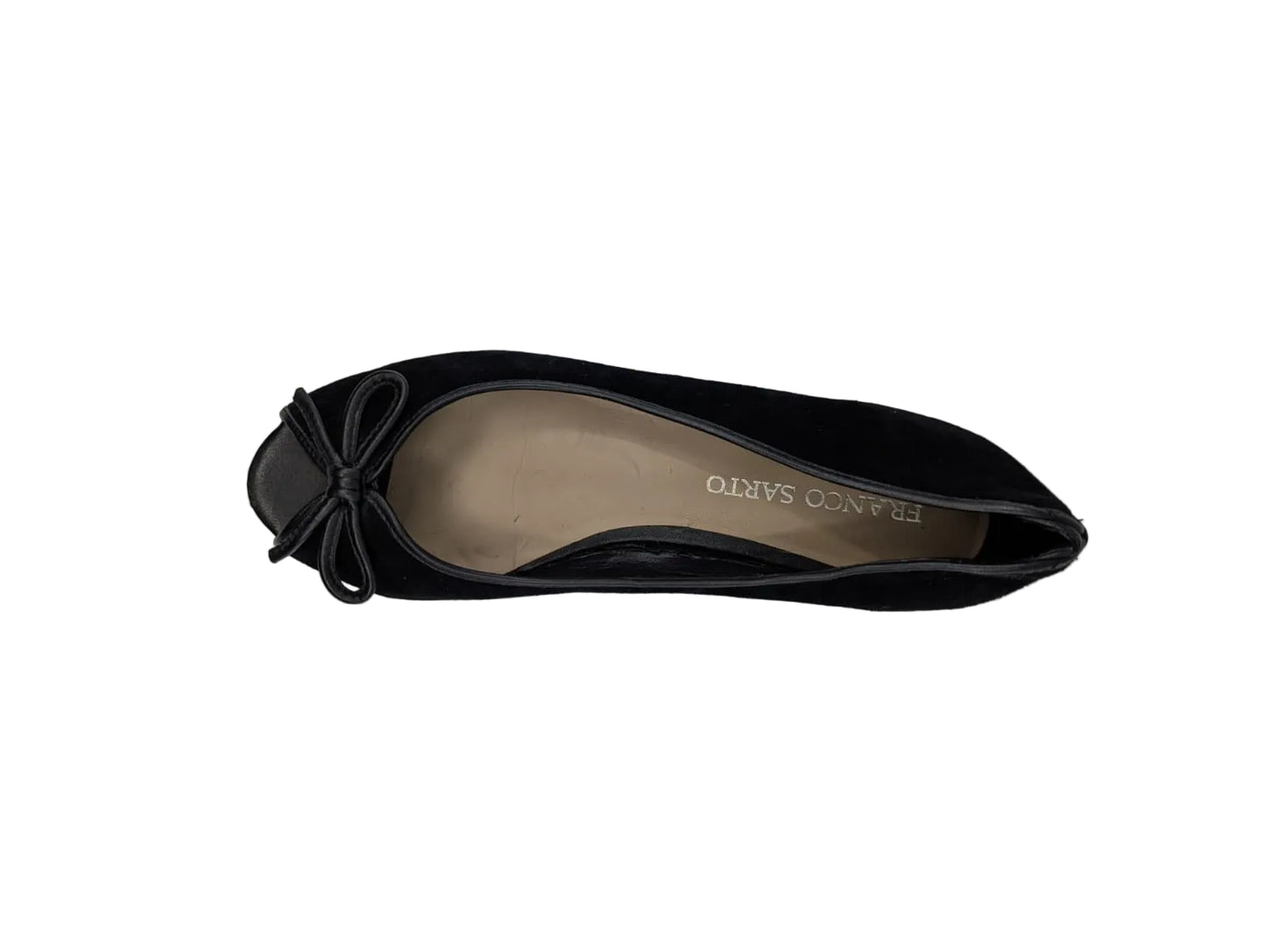 Model Black Suede Franco Sarto Flats
