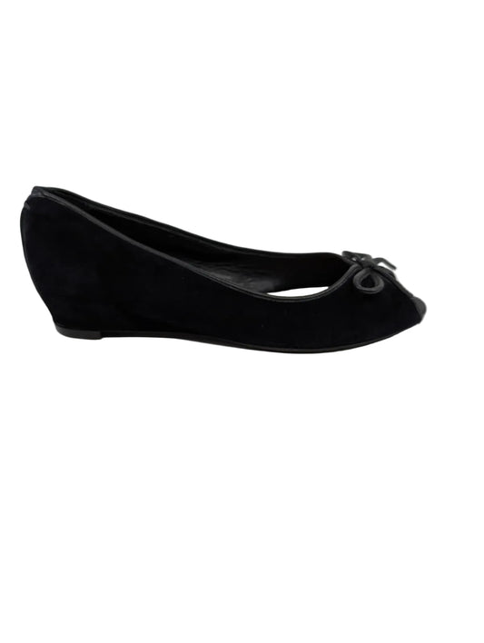 Model Black Suede Franco Sarto Flats