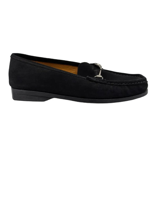 Darla Antonio Bossi Black Suede Loafers