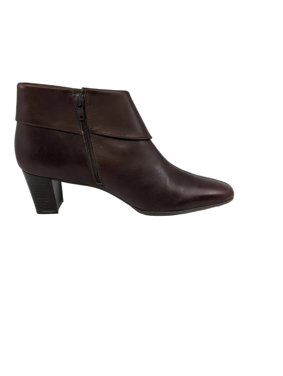 Georgia Brown Leather Relaxshoe Ankle Boots