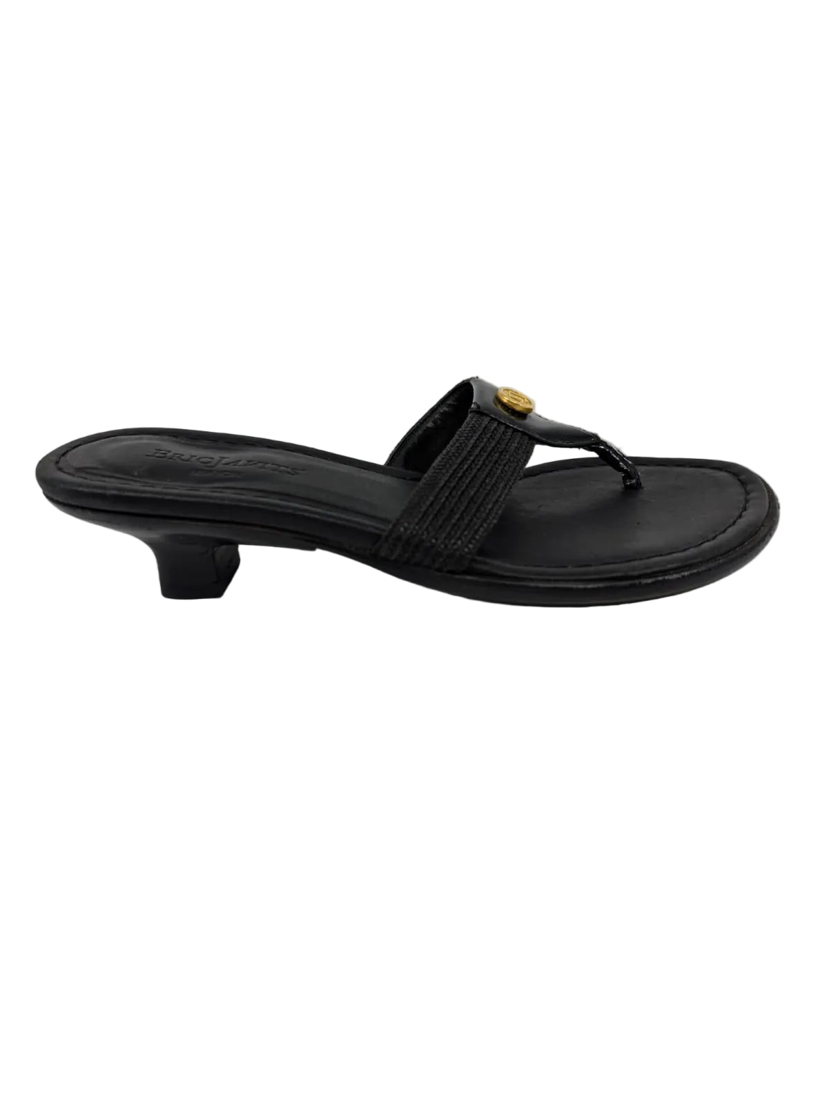 Eric Javits Black Leather Sandals