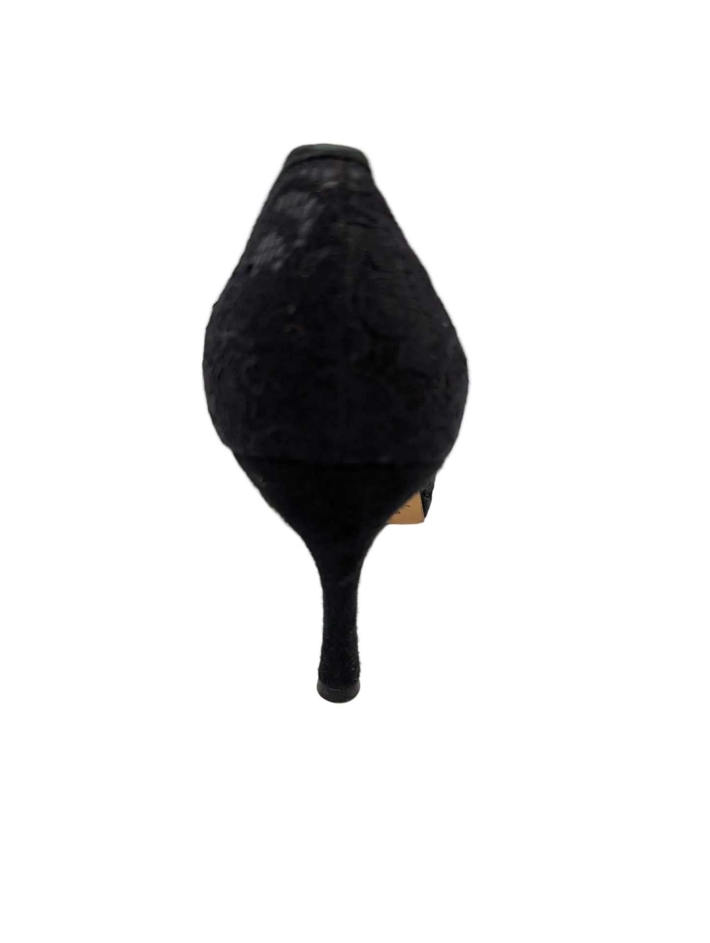 Via Spiga Black Lace Suede d'Orsay Pumps