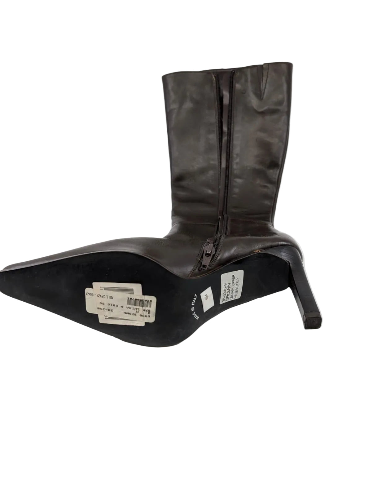 3503489 Brown Leather Luisa D'Orio Boots