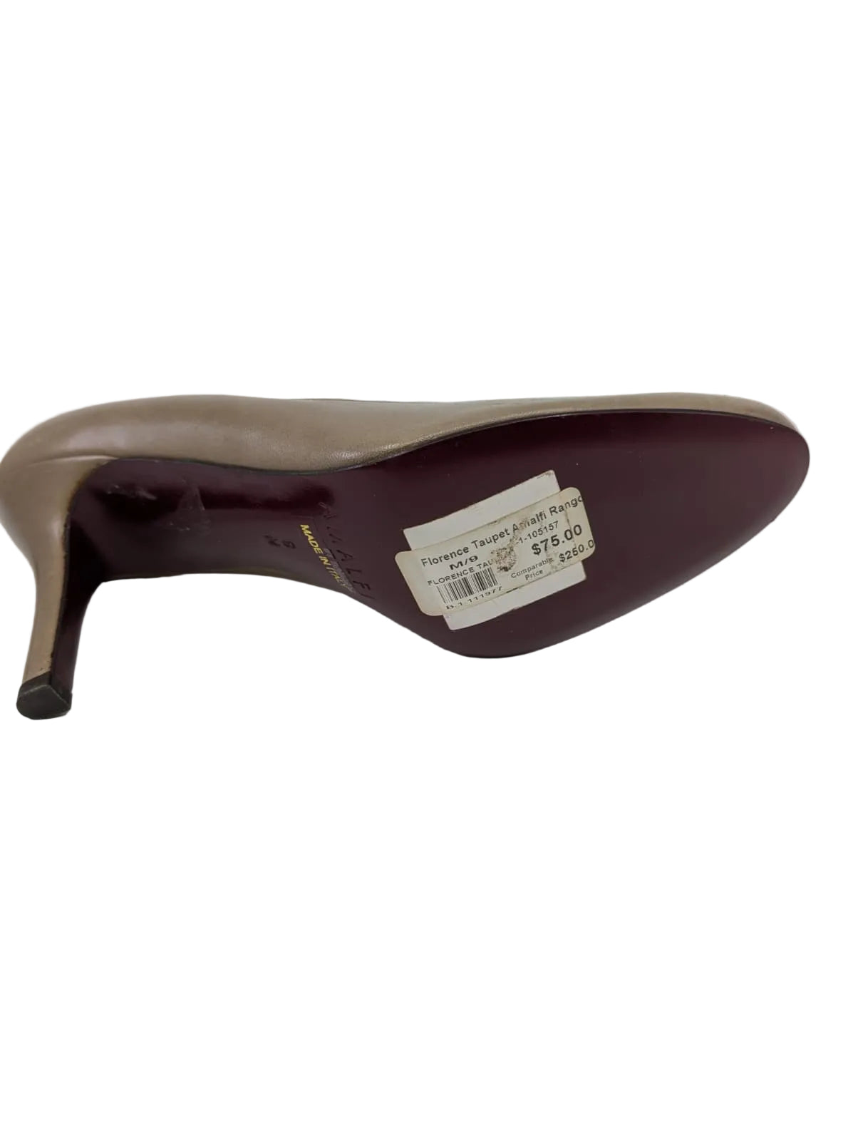 Florence Taupe Leather Amalfi Pumps