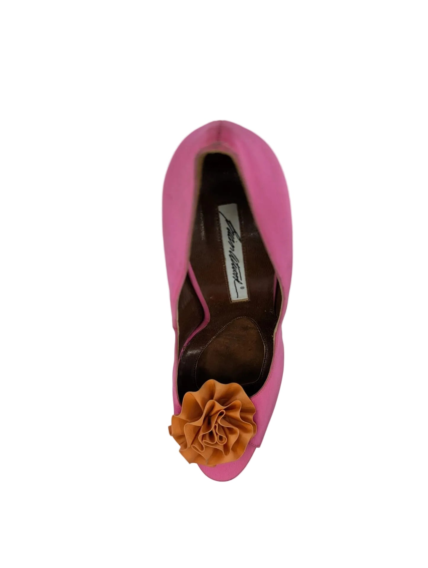 Brian Atwood Pink Fabric Pumps