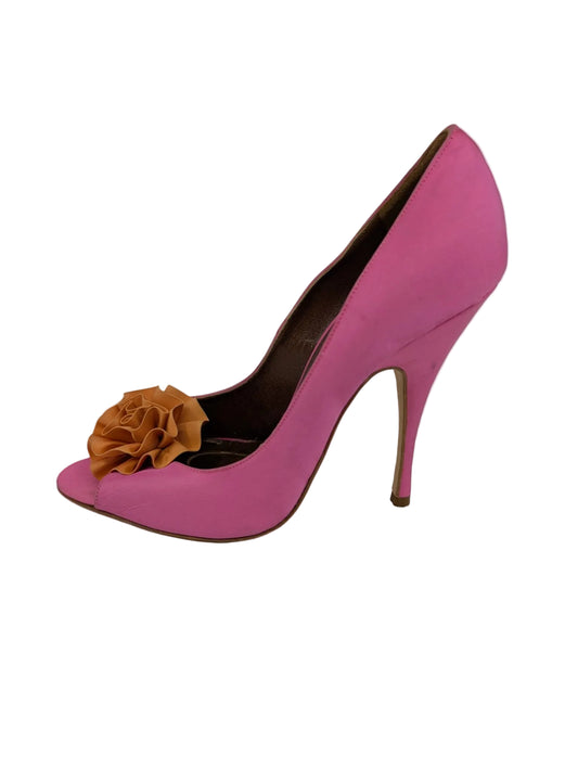 Brian Atwood Pink Fabric Pumps