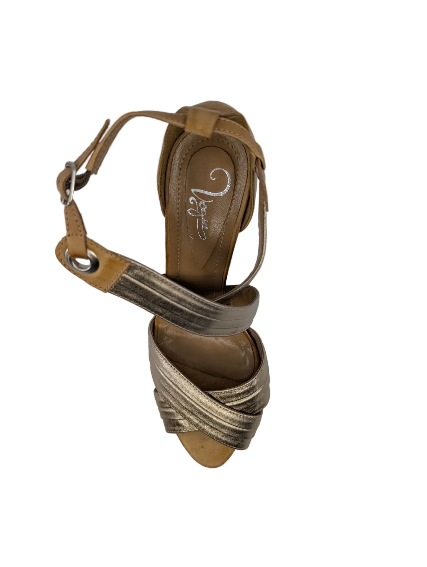 Naomi Beige and Silver Vogue Sandals