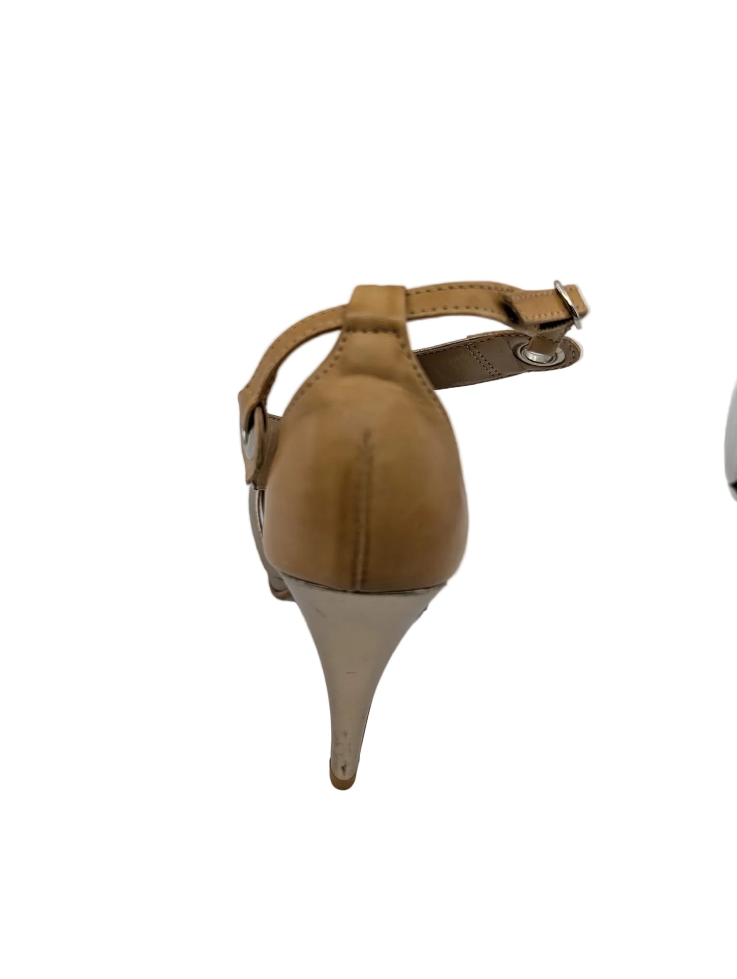 Naomi Beige and Silver Vogue Sandals