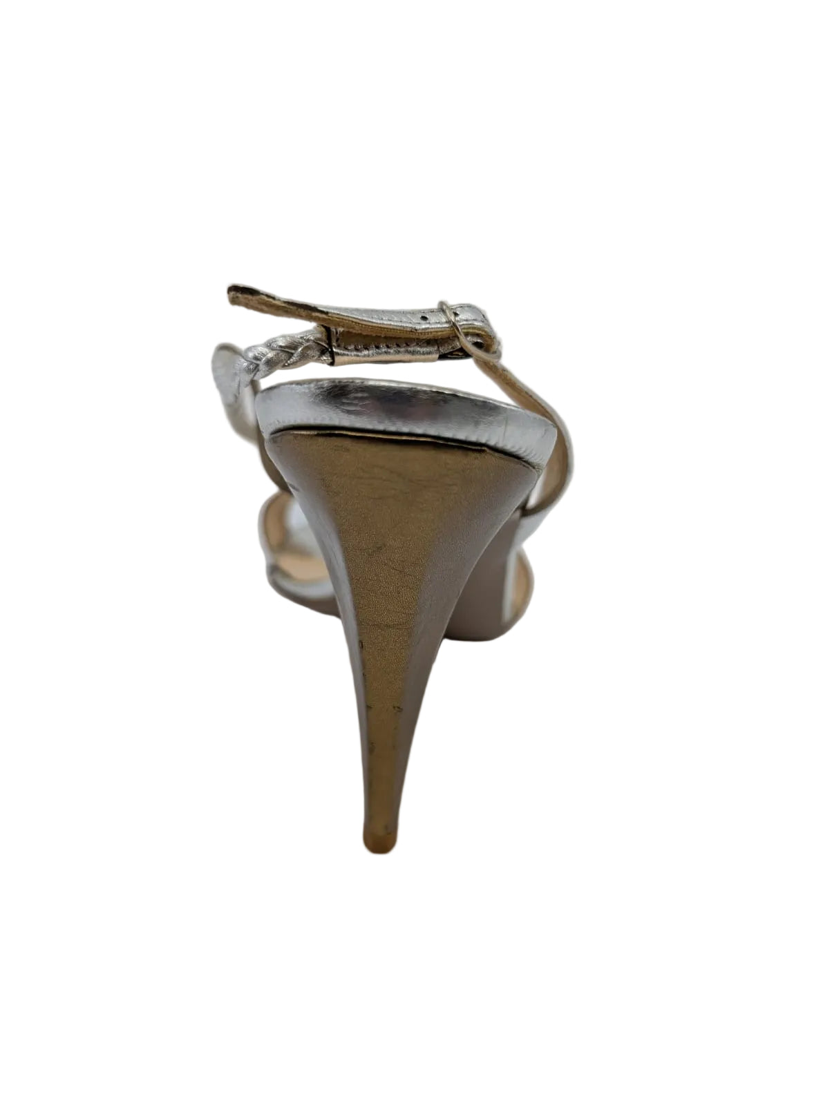 Claudia Ciuti Silver and Bronze Leather Sandals