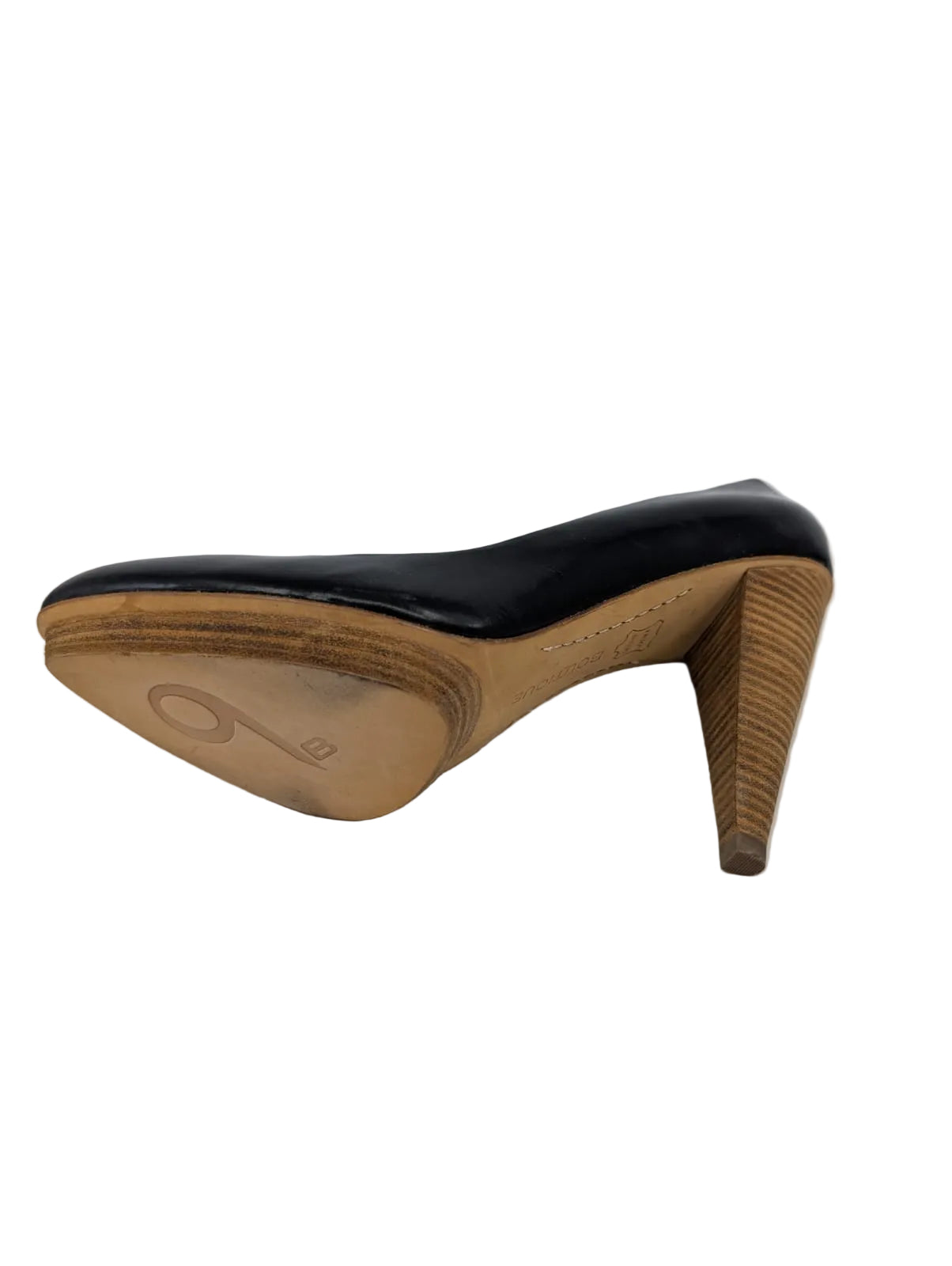 Adaira Black Leather Boutique 9 Platform Pumps