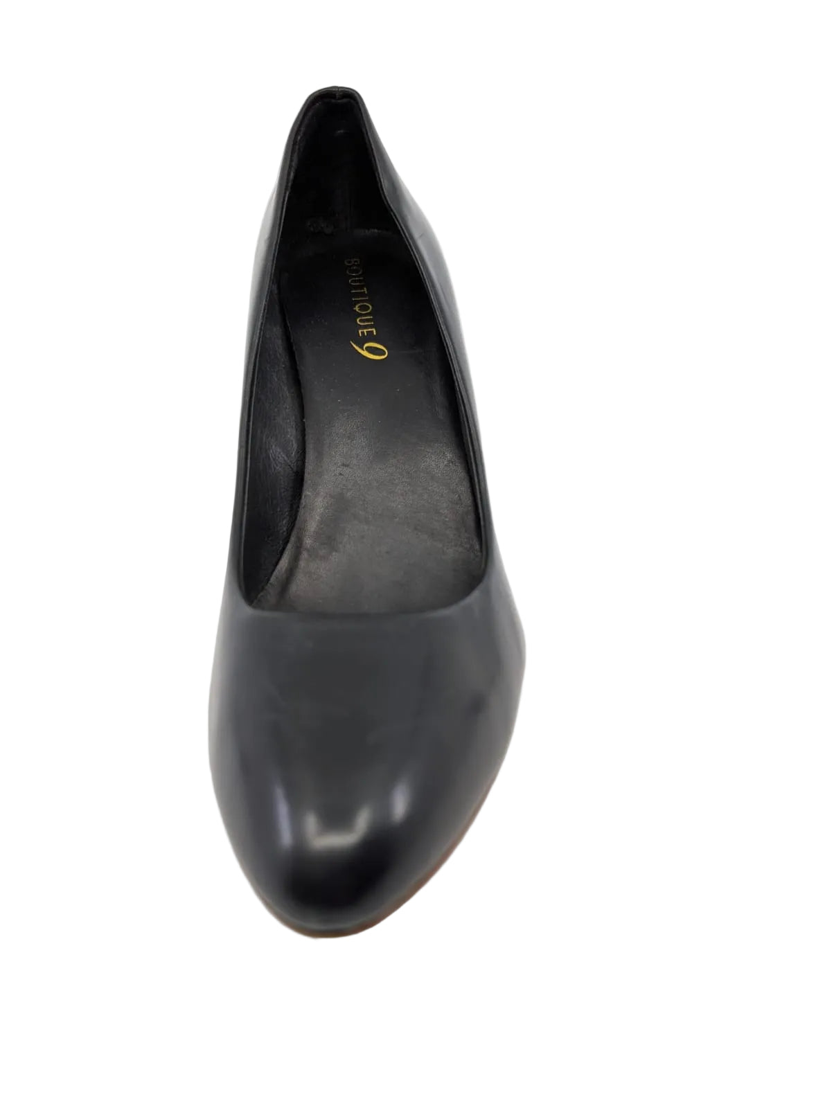Adaira Black Leather Boutique 9 Platform Pumps
