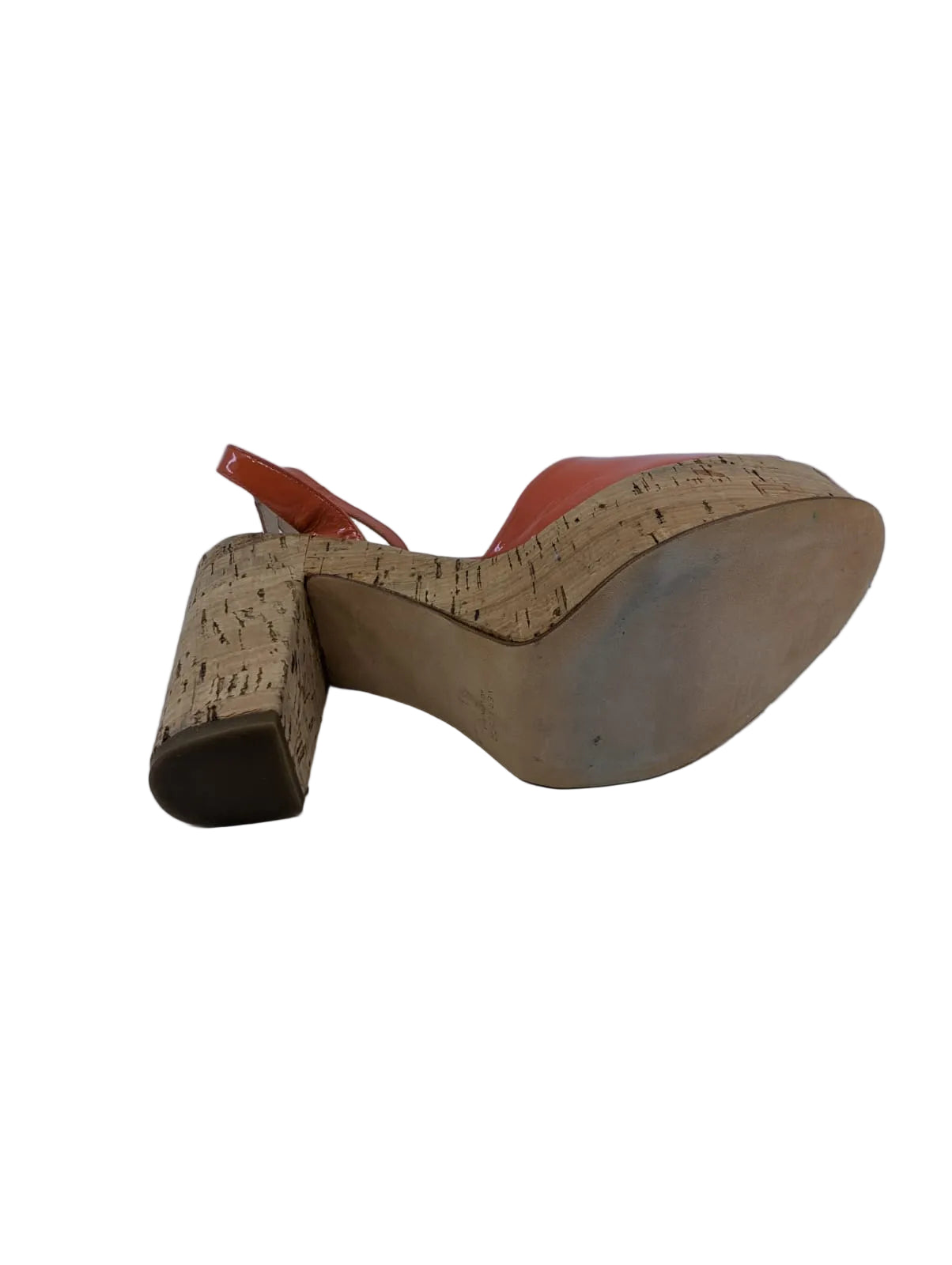 Gastone Lucioli Orange Patent Leather Sandals