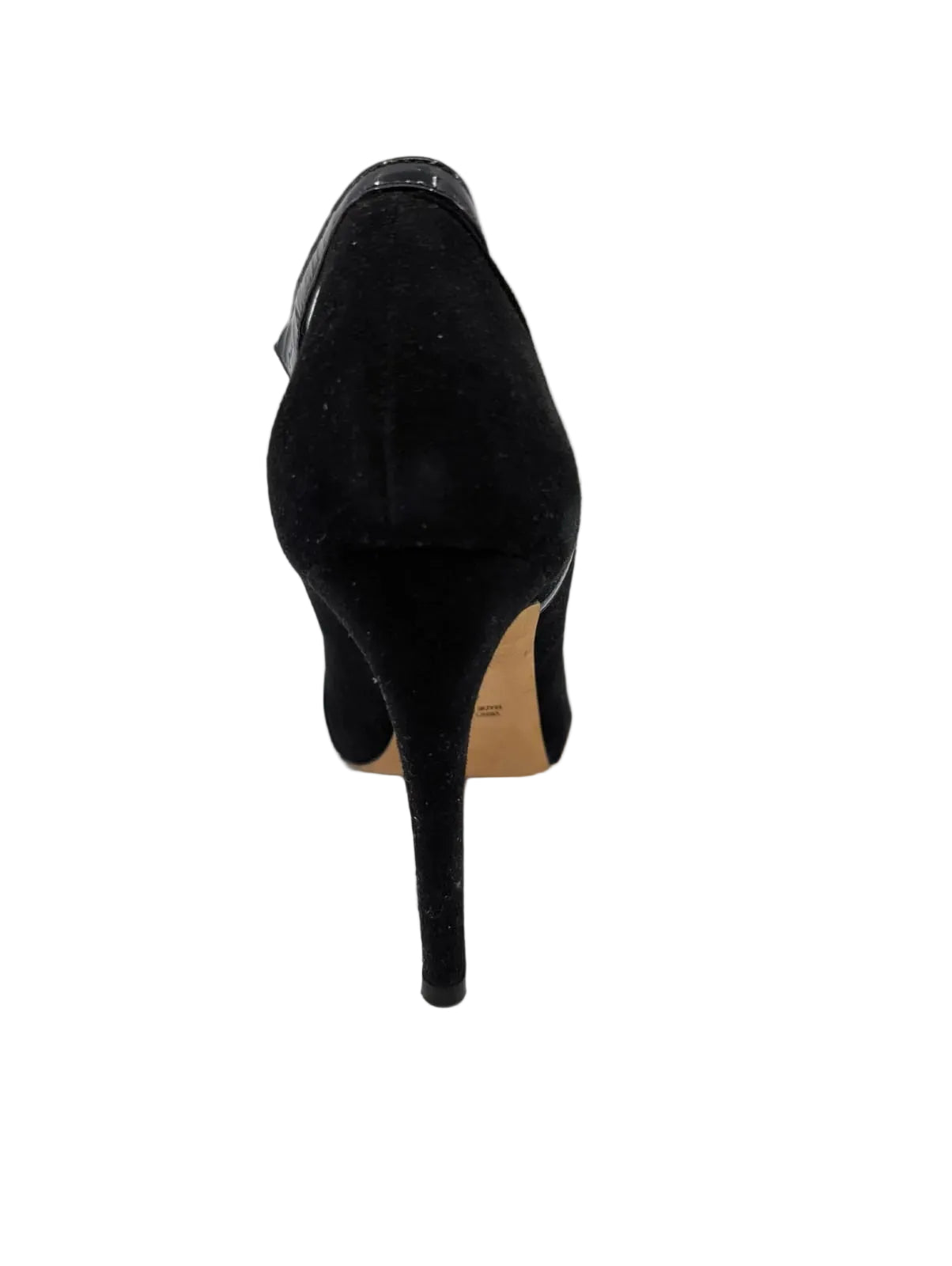 Something Bleu Black Suede Pumps