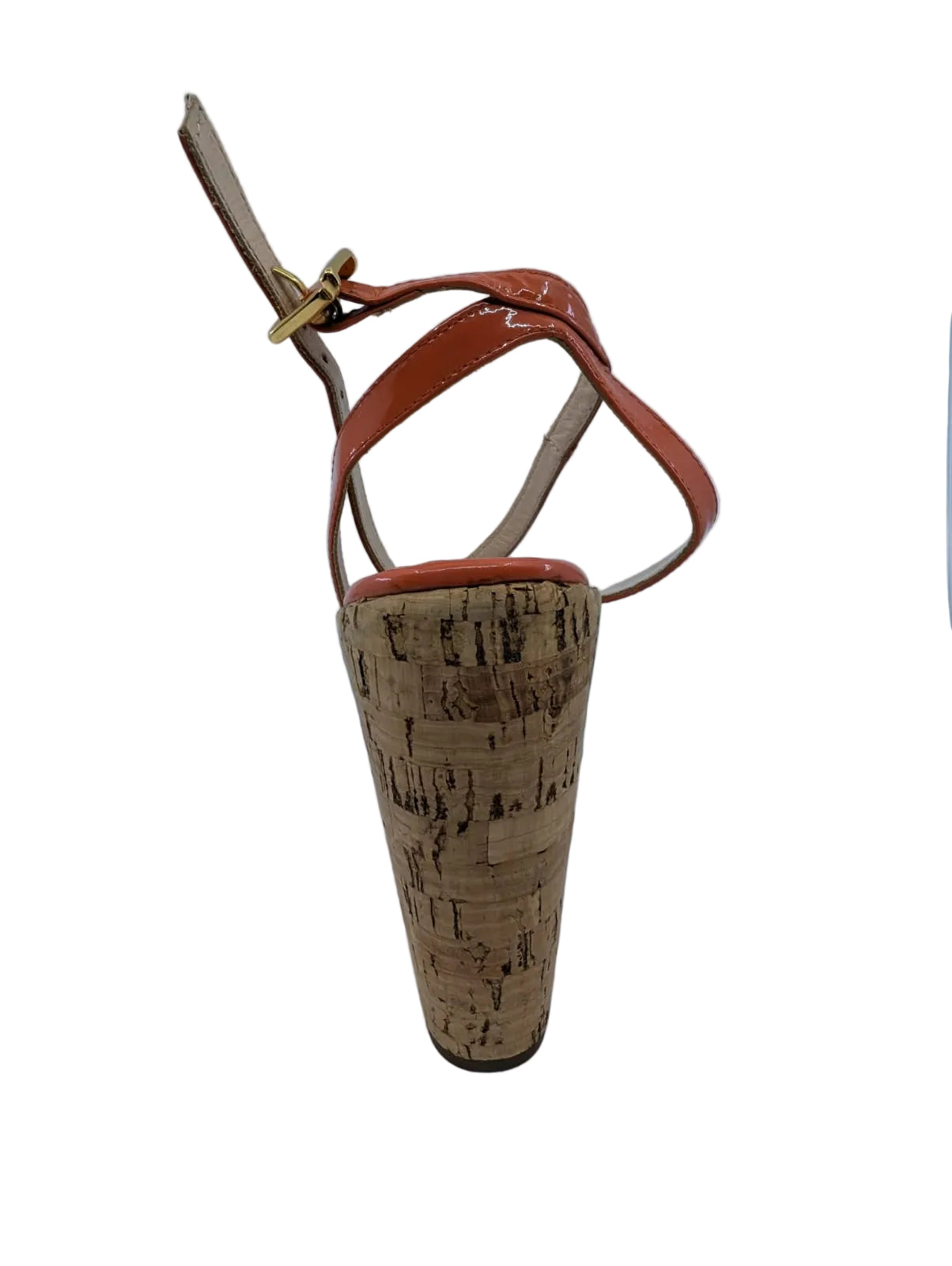 Gastone Lucioli Orange Patent Leather Sandals