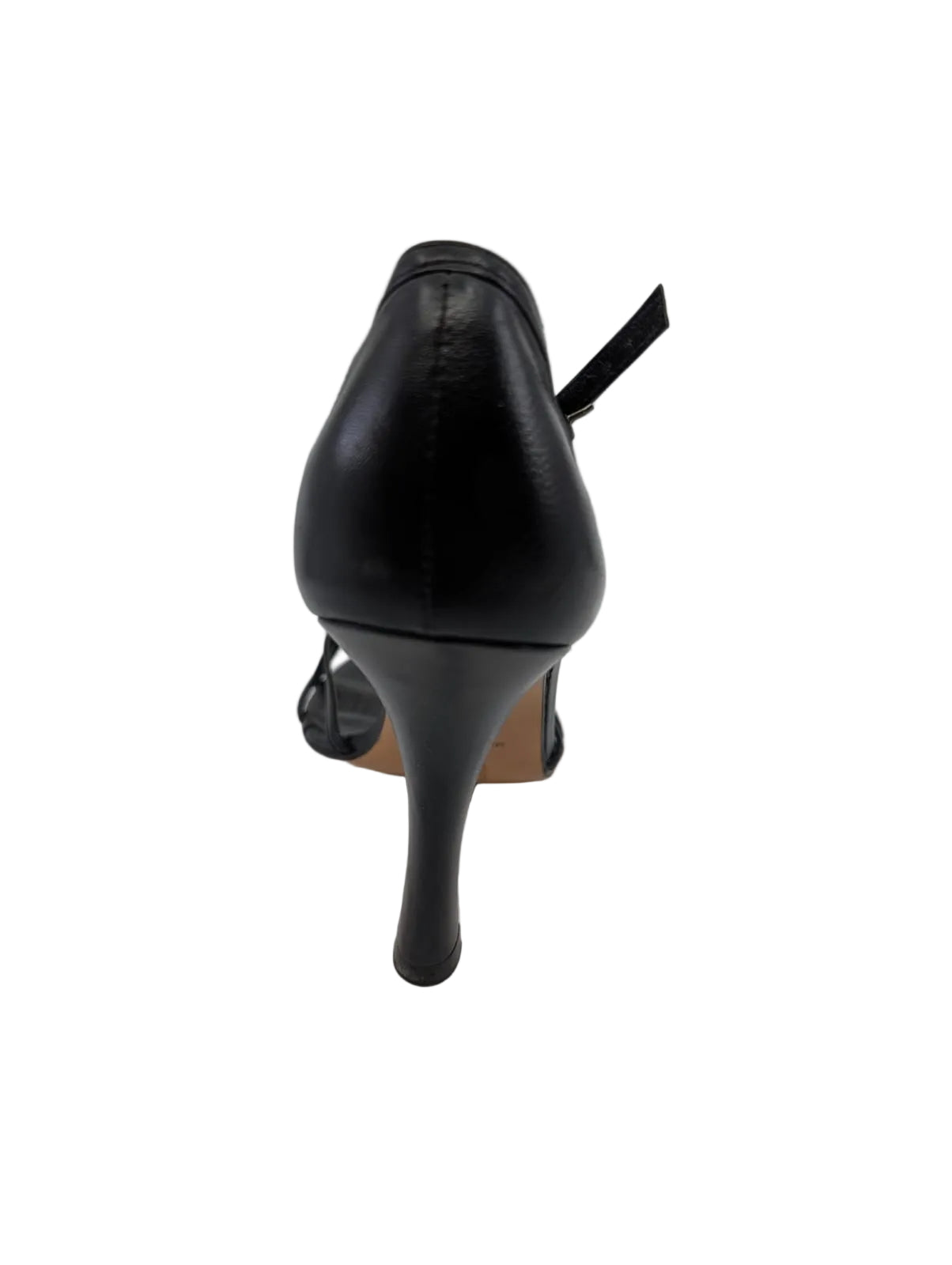 Charles David Black Leather Sandals