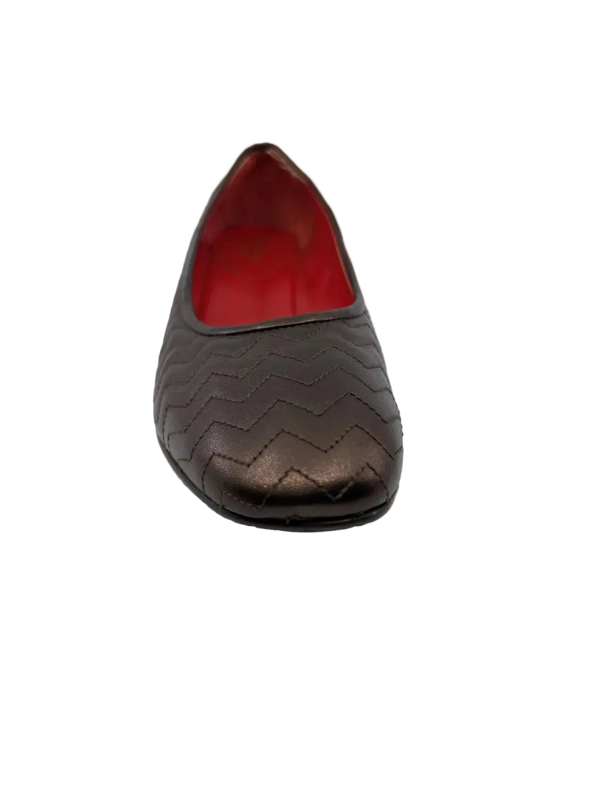 Amalfi Bronze Quilted Leather Wedge Flats